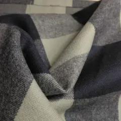 D149◇ｓａｌｅ◇ 2cotton起毛格子2㍍紺色系