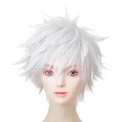 呪術廻戦 五条悟 (下ろしver.) 風 ウィッグ コスプレ キャラウィッグ