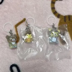 リラックマ めじるしアクセサリー きょうりゅう着ぐるみフィギュア3個セット