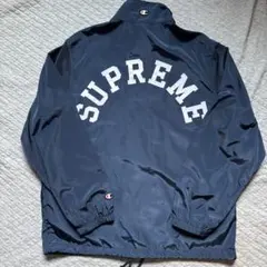 Supreme ハーフジップナイロンジャケット ネイビー