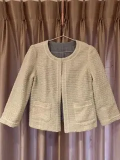 アプワイザーリッシェ　ノーカラージャケット リバーシブル　入学式　ツイード