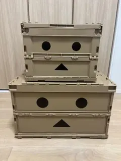 トラスコ ダンボー薄型折りたたみコンテナ 20L/50L 2個セット