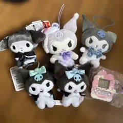サンリオ　マイメロ　クロミ　キャラクター ぬいぐるみマスコット5体セット