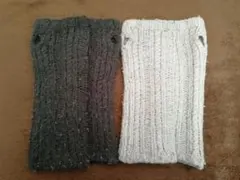 ユニクロ　毛糸　アームウォーマー　2組セット