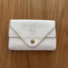 IL BISONTE ホワイトレザー カードケース