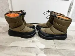 2足set スノーブーツ オリーブ色 キルティングデザイン