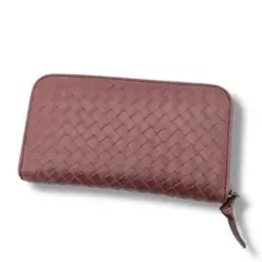 【美品】ボッテガヴェネタ　イントレチャート　長財布　ラウンドジップ　大人気　希少