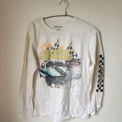 ケミストリー アメカジプリント クルーネック 長袖 Tシャツ Ｓ 白 綿のサムネイル
