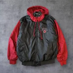 90's NIKE ナイキ　ナイロンジャケット　スタジャン　M銀タグ