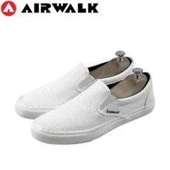新品未使用品 AIR WALK パンチング レザー スリッポン 白 ホワイト