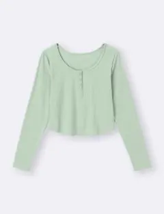 GU 長袖クロップドTシャツ Lサイズ