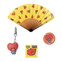 BT21 TATA マスコット キーリング 缶バッジ BTS テヒョン セット