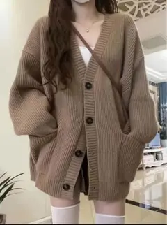 厚手カーディガン ニット