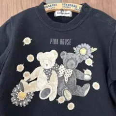 PINK HOUSE クマ刺繍 長袖トレーナー　ベビーピンクハウス　BABY