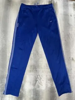 ヴィンテージadidas 3本線テクノ トラックパンツ70s〜80sデサント社