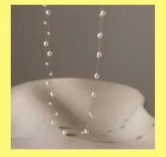 パール　ゴールド　2連ネックレス　パール風ネックレス　卒業式　入学式　セレモニー