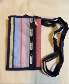 レスポートサック　ストライプデザイン ショルダーバッグ型財布