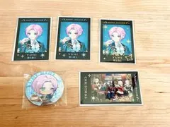 夕陽リリ ハピトリクリスマス チェキ風カード3枚(R1、N2) デフォ缶バ １個