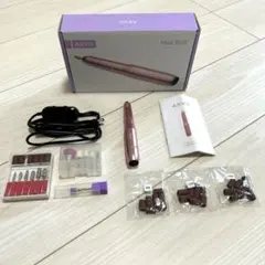 AEVO ネイルマシン ネイルドリル ビット付き セルフネイル 電動 美品のサムネイル