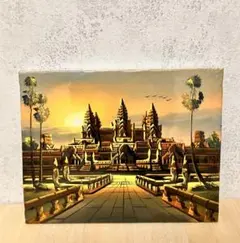 世界遺産【アンコールワット】油彩風景画 キャンバス　カンボジア