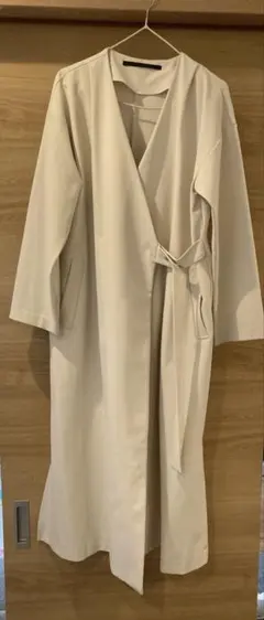 KBF+　ノーカラーVネックコート　スプリングコート