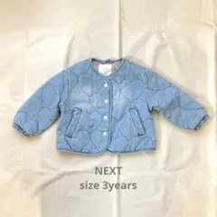next デニム　キルティングアウター
