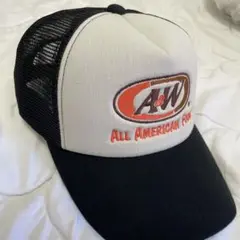 A&W エンダー キャップ メッシュキャップ ブラック アメカジ