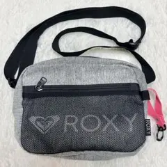 ROXY ロキシー ショルダーバッグ メッシュ ロゴ グレー ブラックのサムネイル
