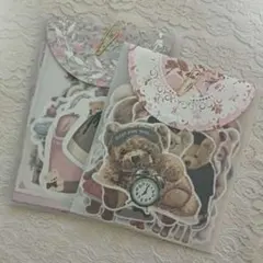 ②厚口トレペ バラメモ＆ダイカット素材 おすそ分け