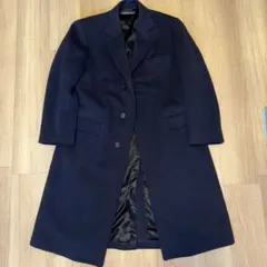 【希少サイズXL】ブルックスブラザーズ　ロングチェスターコート　マキシ丈　紺 希少サイズXL】ブルックスブラザーズ ロングチェスターコート