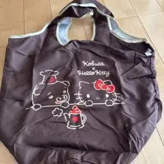 kobuta＆hello kitty トートバッグエコバッグ