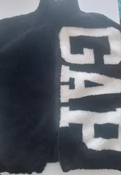 GAP フリースジャケット S 黒/白