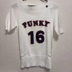 PUNKY 16 半袖 ニット ホワイトのサムネイル
