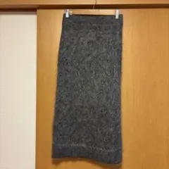 美品　フレイアイディー　FRAY.ID モヘアシャギースカート　グレー