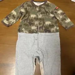 MIKI HOUSE 動物柄ロンパース 80サイズ