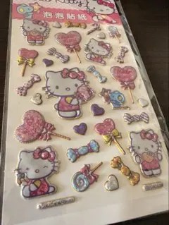 海外正規品：ハローキティ ぷくぷく グリッターシール
