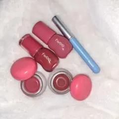 fwee リップグロス チーク セット まとめ売り ピンク ソルベ