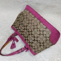 希少色 COACH コーチ マザーズバッグ トートバッグ シグネチャー