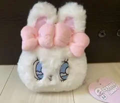 新品　PLAZA限定エスターバニー　ぬいぐるみリールパスケース　クリームバニー