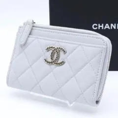 【極美品】CHANEL フラグメントケース　マトラッセ　キャビアスキン