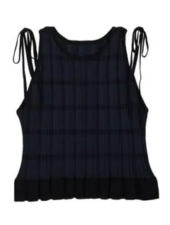 Ameri MEDI PURIPURI SHORT KNIT TOPのサムネイル