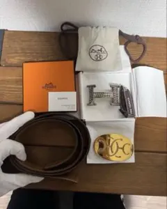 新品未使用】エルメス ケリーベルト クレ ゴールド金具 W刻印 - メルカリ