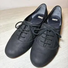 CAMPER カンペール レースアップ ヒールシューズ 黒 25.5cm相当