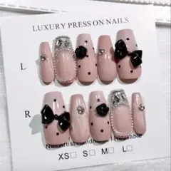 ネイルチップ フレンチガーリー ワンホン バラ マグネット