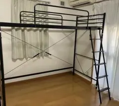 IKEA スヴェルタ ロフトベッド シングル グレー - メルカリ