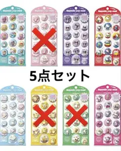 ●国内正規品●カミオジャパン　サンリオ カプセルポップシール 5点セット