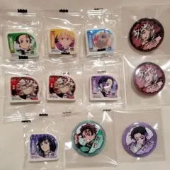 鬼滅の刃 くら寿司 ビッくらポン 消しゴム＆缶バッジセット