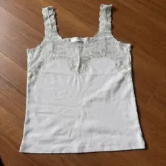 Cheek レースタンクトップ サイズFグレーのサムネイル