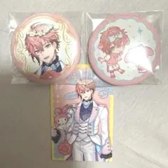 にじさんじ Oriens サンリオ 赤城ウェン チェキ風カード 缶バッジ 等身