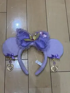 ミニーマウス 紫色 カチューシャ